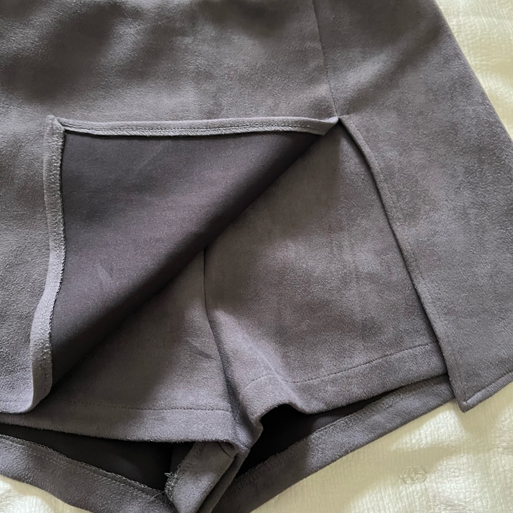 Suede Skort - image 2